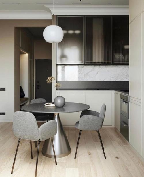 Элегантный минимализм: квартира площадью 43 м с открытой планировкой. 01