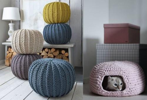 Пуф - это универсальная мебель, которая может быть и круглой, и кубической, и цилиндрической формы. 05