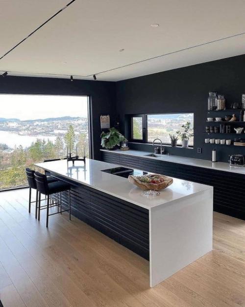 Современный интерьер загородного дома с невероятным Видом. 05