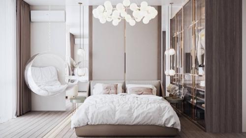 Приятный интерьер спальни. 02