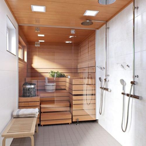 Эскизный проект двухэтажного дома с баней. 03