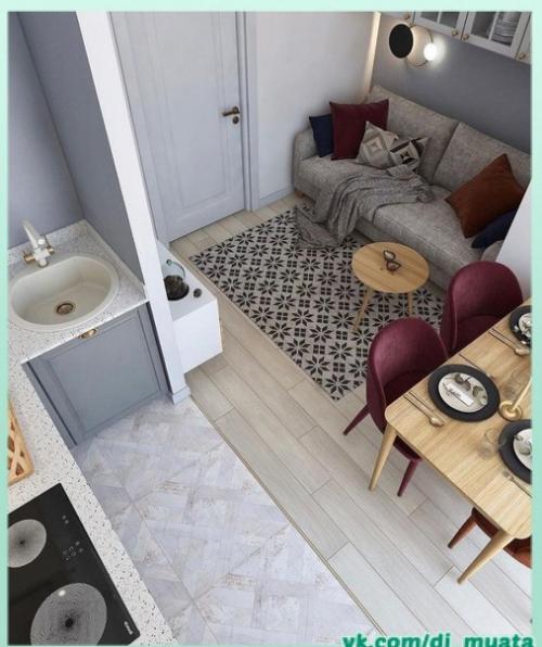 Уютная кухня - гостиная. 03