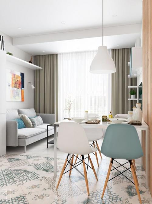 На первый взгляд этот интерьер спокойным и демократичным кажется. 01