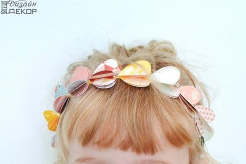 Лента с сердечками для волос? 08