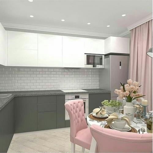 Как вам сочетание розового и серого? 01