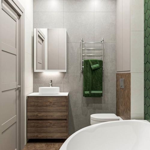 Яркий дизайн квартиры в природных оттенках. 08