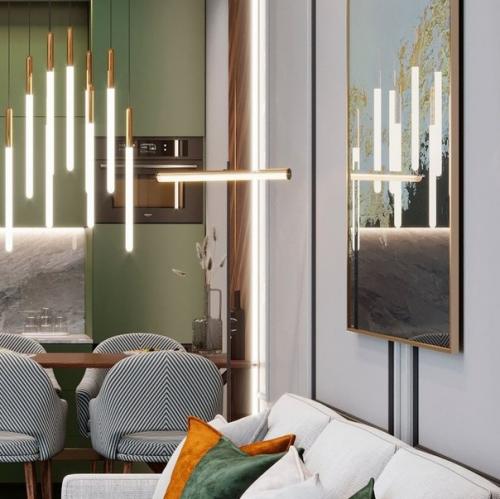 Интерьер квартиры. Заказчикам хотелось получить яркий, статусный и уютный интерьер. 05