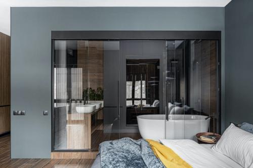 Современный интерьер квартиры 44 кв. 02