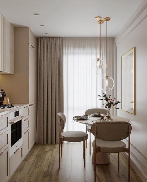 Красивый интерьер небольшой квартиры безумно. 03