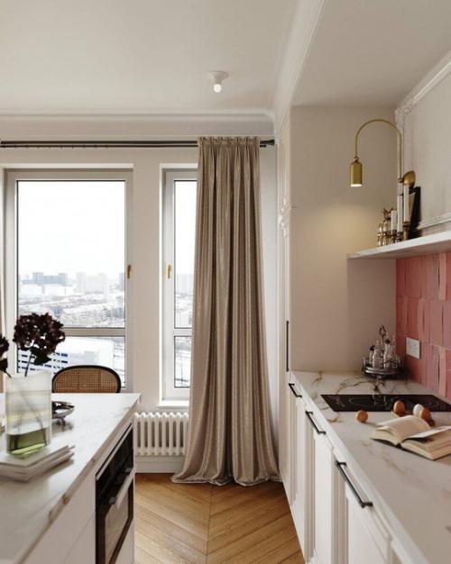 Нежный розовый интерьер в малогабаритке. 02