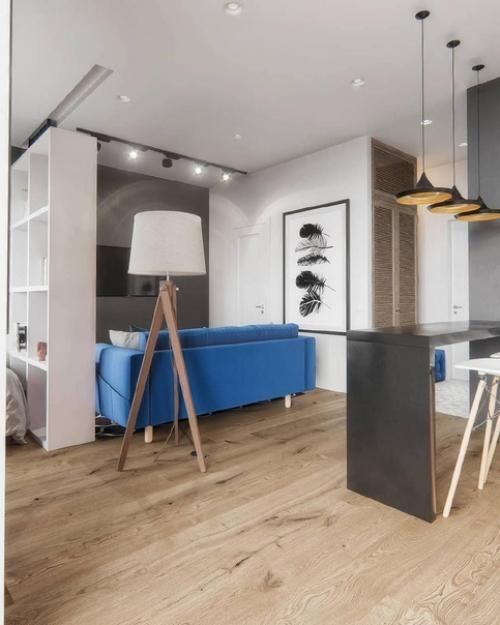 Однокомнатная квартира с яркими акцентами, 43, 5 кв. 03