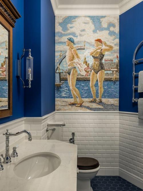 Реализованный интерьер яркой квартиры в высотке на котельнической набережной. 05