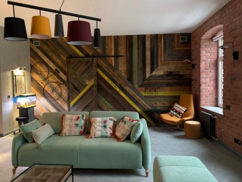 Гостиная в стиле Лофт. 01