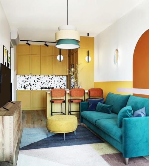 Интерьер кухни. Специально для наших подписчиков кому надоели серые скучные кухни. 01