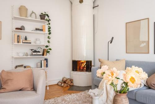 Интерьер скандинавской однокомнатной квартиры 37 кв. 06