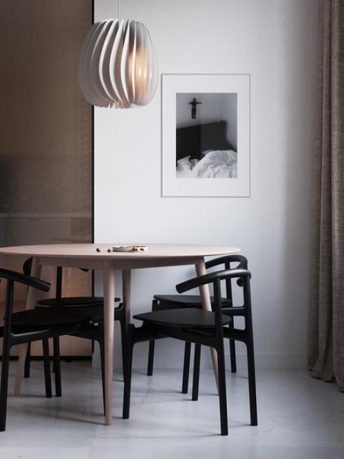 Лиричное, задумчивое настроение на кухне из нового проекта квартиры для мужчины, планирующего создание семьи. 01