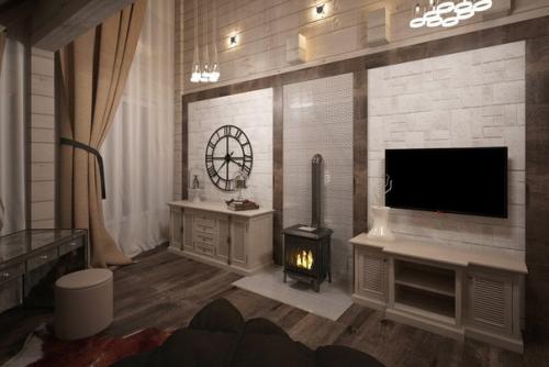 Дизайн интерьера дома в стиле шале. 04