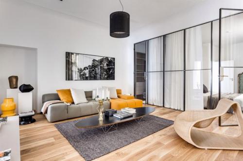 Современная двухкомнатная квартира в Швеции. 01