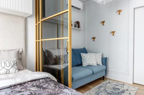 Интерьер компактной 1-комнатной квартиры 30 кв. 07