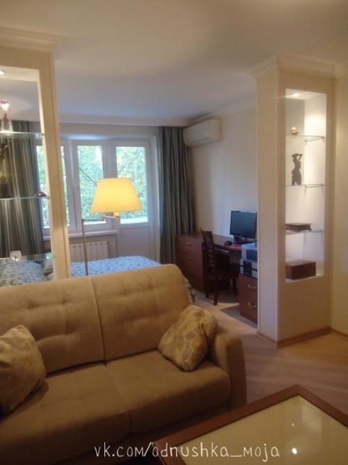 Интерьер 1-комнатной квартиры площадью 38 кв. 01