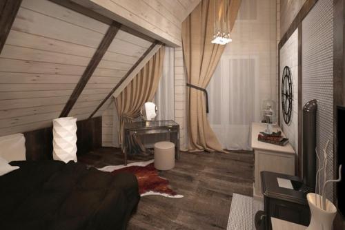 Дизайн интерьера дома в стиле шале. 05