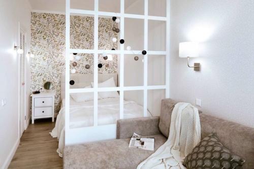 Нежный интерьер однокомнатной квартиры. 05