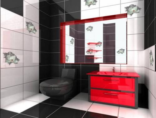 Особенности черно-белого интерьера. 02