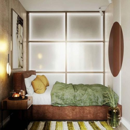 Неординарная однушка для девушки с отсылками в жаркие страны. 05