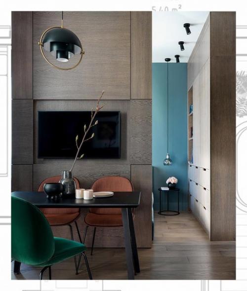 Площадь этой квартиры - 36 квадратных метров, изначальная планировка - свободная. 02