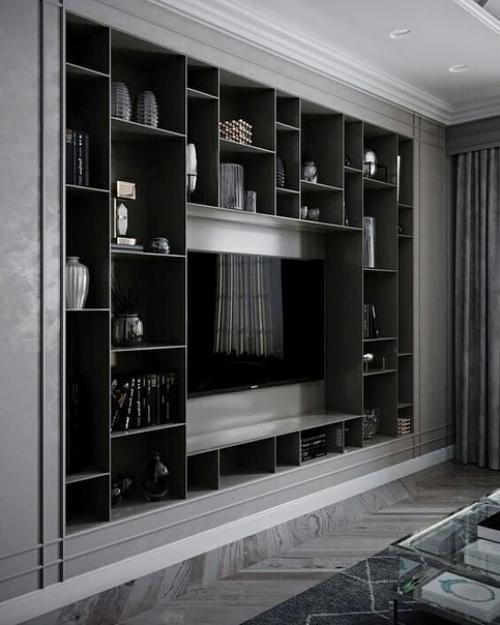 Стильные варианты оформления т зоны в гocтинoй. 07