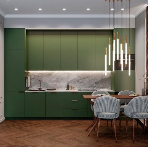 Интерьер квартиры. Заказчикам хотелось получить яркий, статусный и уютный интерьер. 09