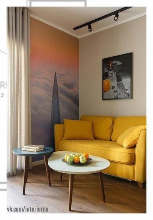 Как выглядит однушка 44 м для студента в питере, интерьеру которой позавидуют и в Москве. 02