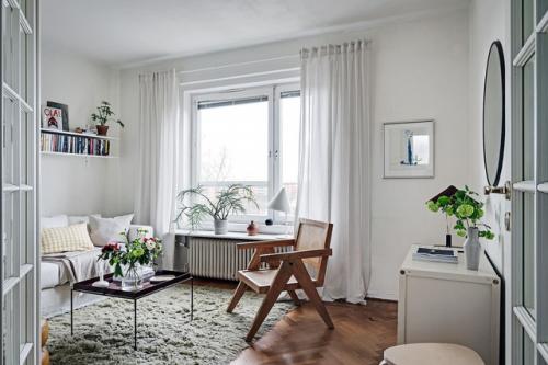 Интерьер скандинавской 1-комнатной квартиры 39 кв. 04