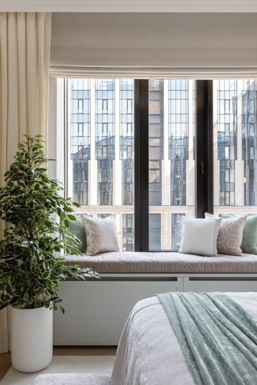 Реализованный интерьер светлой квартиры в стиле американской классики в Москве. 04