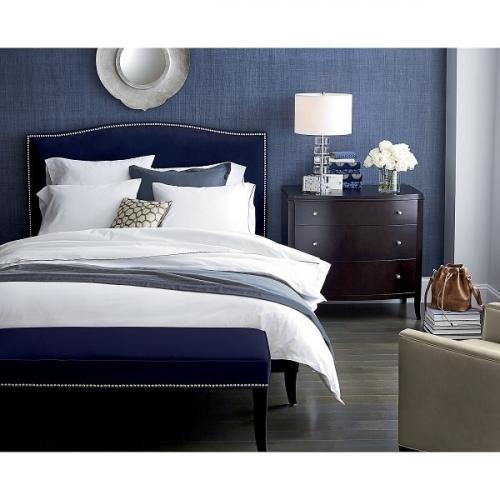 Благородный синий цвет в интерьере. 01