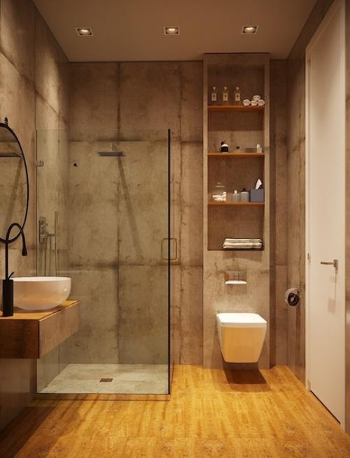 Два лаконичных варианта дизайна ванных комнат. 01