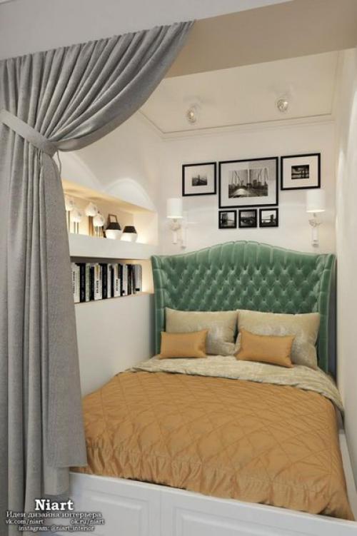 Дизайн интерьера однокомнатной квартиры - студии в Москве. 07