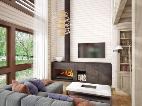 Интерьер деревянного дома. 08