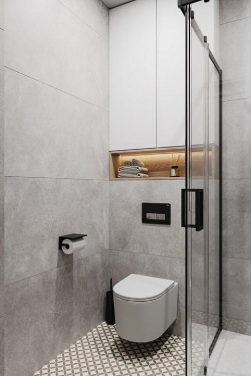 Проект квартиры площадью 40 квадратных метров, разработанный для современной девушки, - это уютное и элегантное пространство. 07