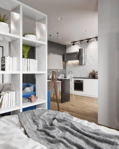 Однокомнатная квартира с яркими акцентами, 43, 5 кв. 06