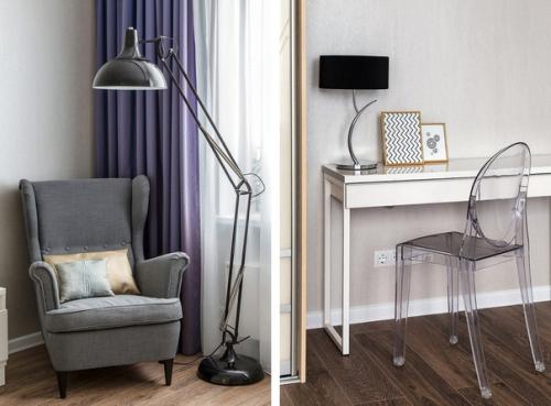 Двухкомнатная квартира, где живет семейная пара с ребенком. 01