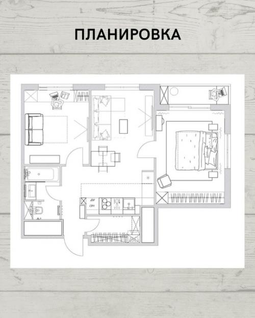 Интерьер на долгие годы: уютная трешка из двушки площадью 60 кв. 09