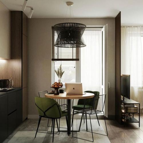 Неординарная однушка для девушки с отсылками в жаркие страны. 03