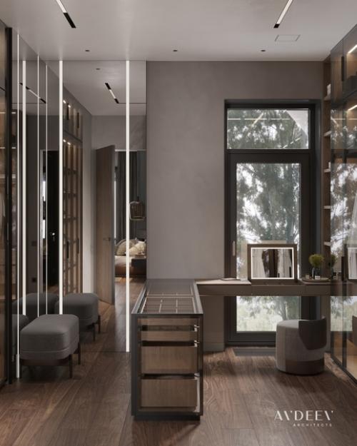 Дизайн - проект мастер - гардеробной в загородном доме. 02