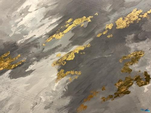 Современное решение для смелых людей абстрактный рисунок на кухонном фартуке, имитация акварельных разводов. 04