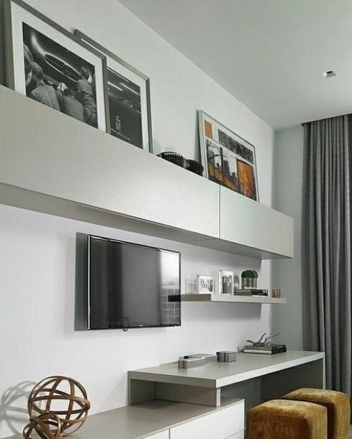 Стильные варианты оформления т зоны в гocтинoй. 03