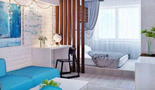 Квартира - студия. Квартира для молодой пары разрабатывалась. 03