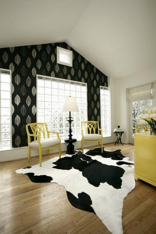 Особенности черно-белого интерьера. 08