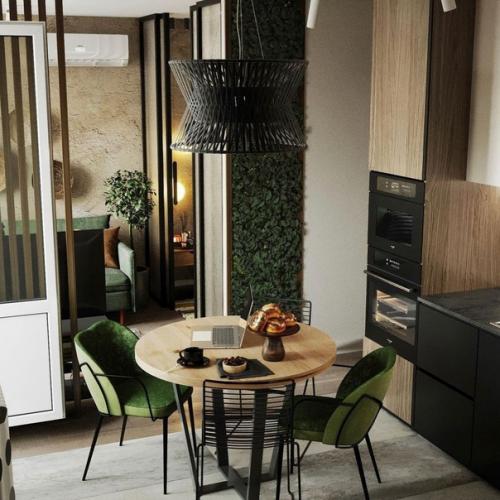 Неординарная однушка для девушки с отсылками в жаркие страны. 04