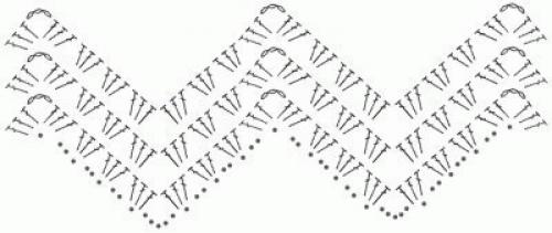 Красивая волна крючком необычно. 02